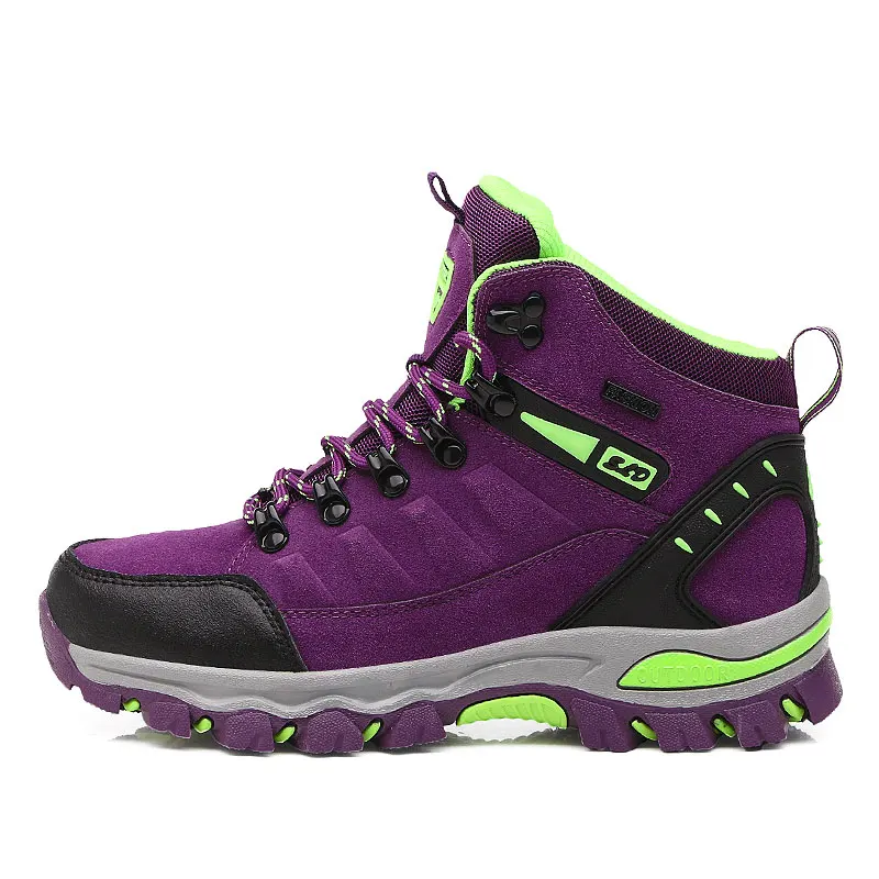 The latest autumn and winter couple outdoor hiking boots, hiking shoes, wear-resistant and non-slip work safety shoes