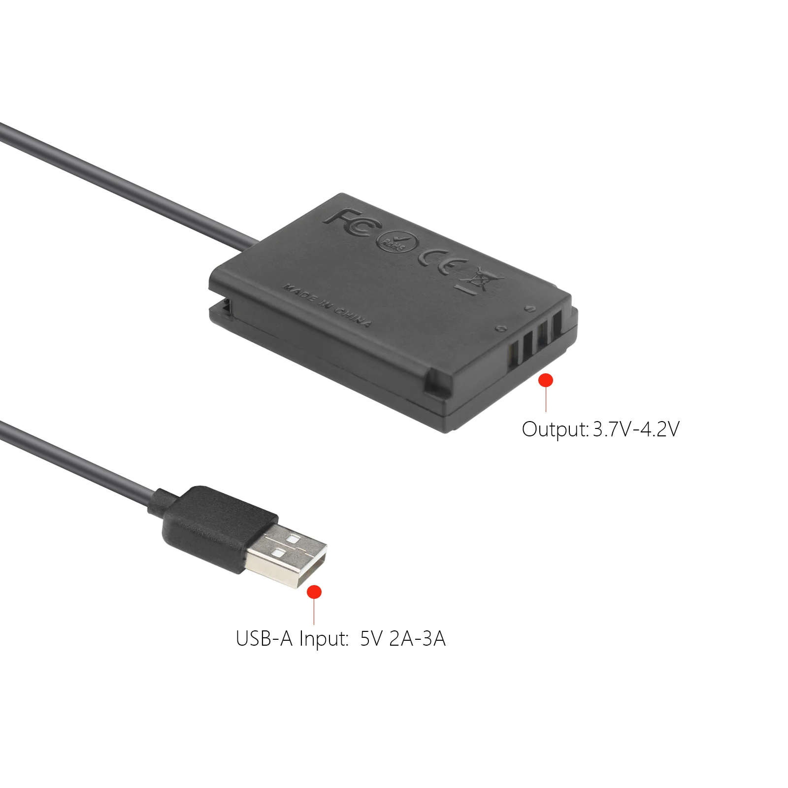 مقرنة DR-ge DC لكاميرا كانون ، USB إلى بطارية صميمية ، كابل طاقة ، 5 فولت ، مناسب لكانون G7X ، مارك II ، G1X ، G7X ، MII ، G5X ، G9X ، SX720 ، NB13L