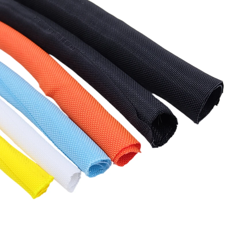 Self-Closed PET Expandable Braided Sleeve 5 8 10 mm Self Closing Flexible Insulated Hose Pipe Wire Wrap Protect Cable Sock Tube