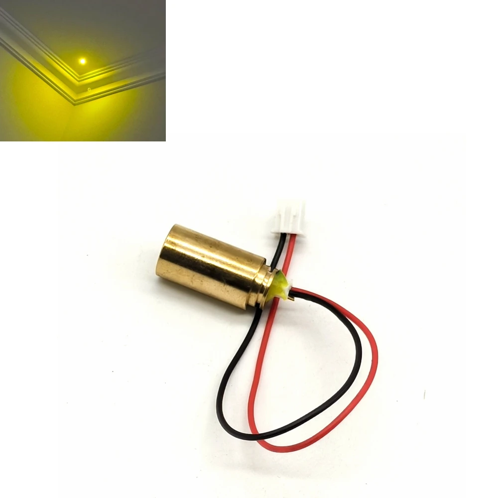 

571nm 10mw Yellow Dot Laser Module DC2V-12 * 21mm