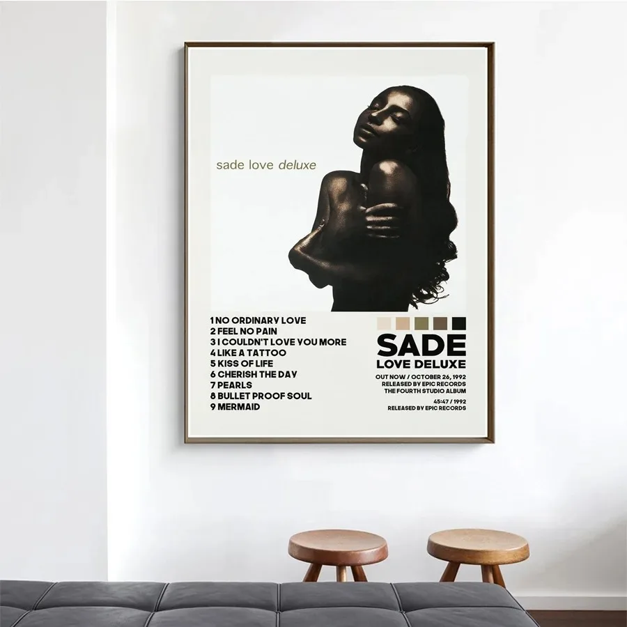 جديد Sades الحب ديلوكس البوب الروح ألبوم الموسيقى غطاء قائمة التتبع المشارك يطبع حائط لوح رسم صورة فنية غرفة المعيشة ديكور المنزل #3