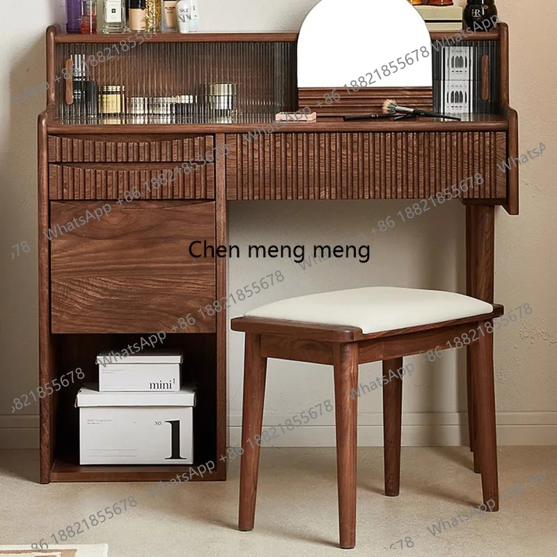 

Роскошный туалетный столик-консоль для спальни с местом для хранения, тумбочки для документов, удобный стул, мебель для дома