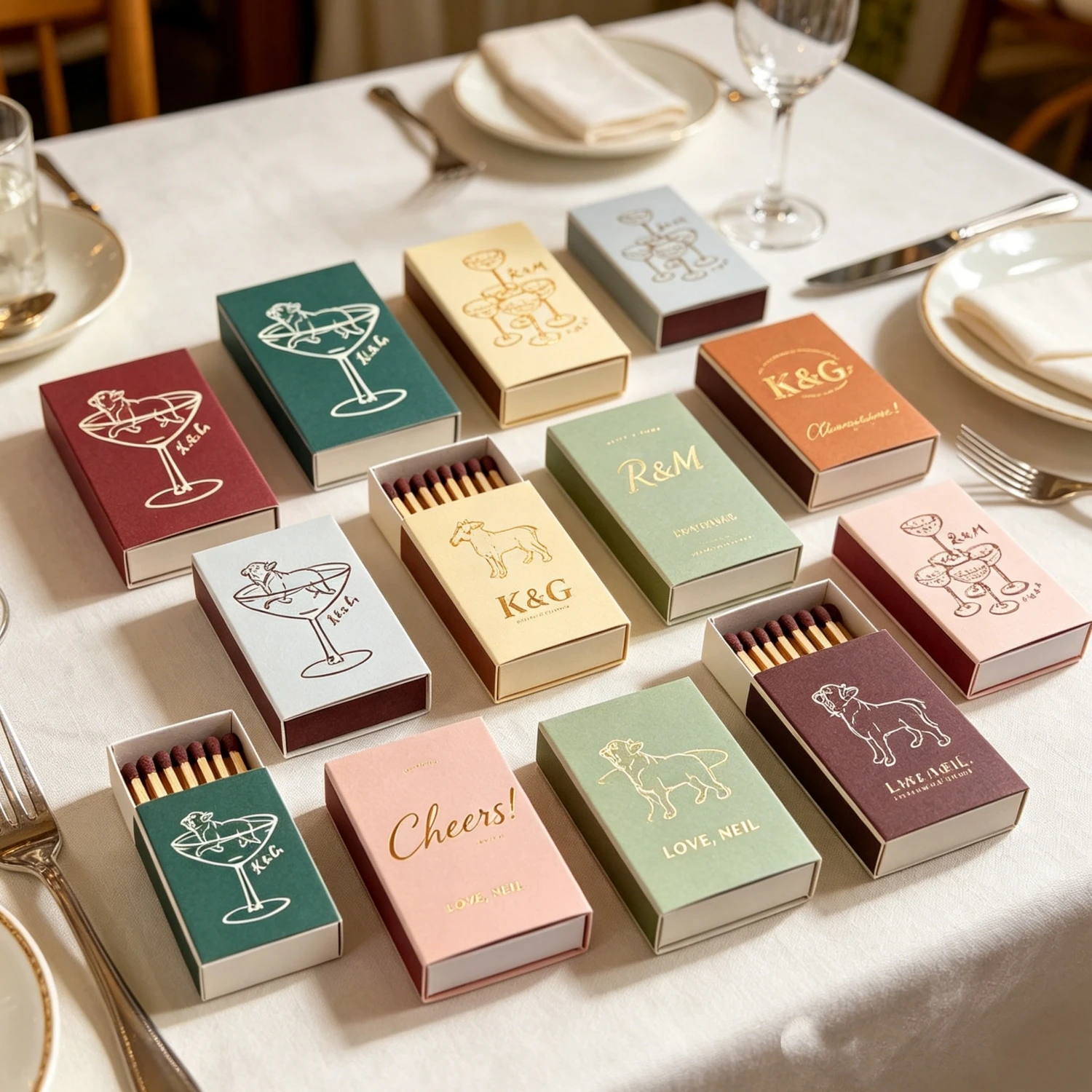 Supply Event - Custom Personalized Foiled Gold Foil Wedding