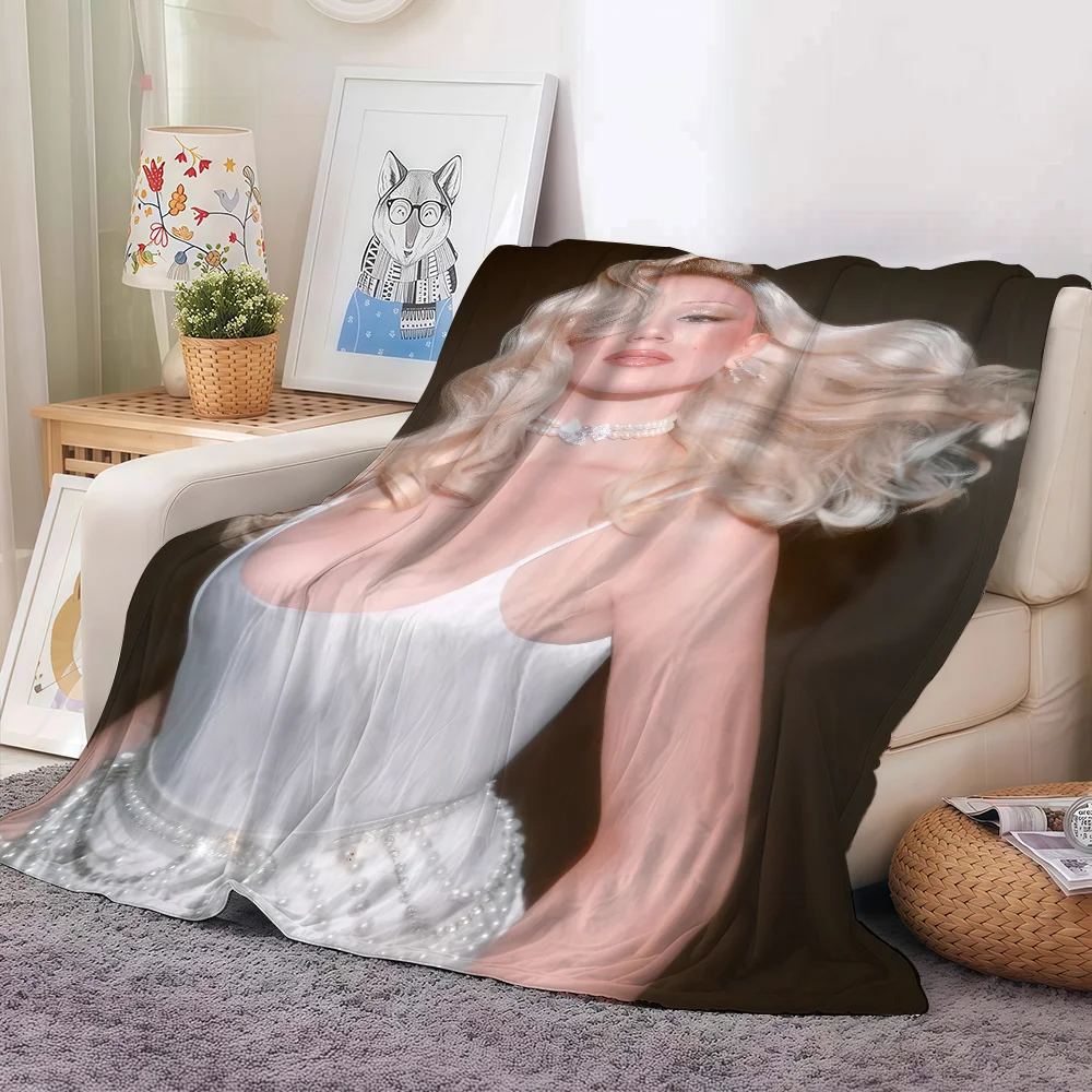 

Slayyyter Singer Starfucker Blanket Warm And Soft Suitable For Bedroom Living Room Sofa Bed Office Travel Camping