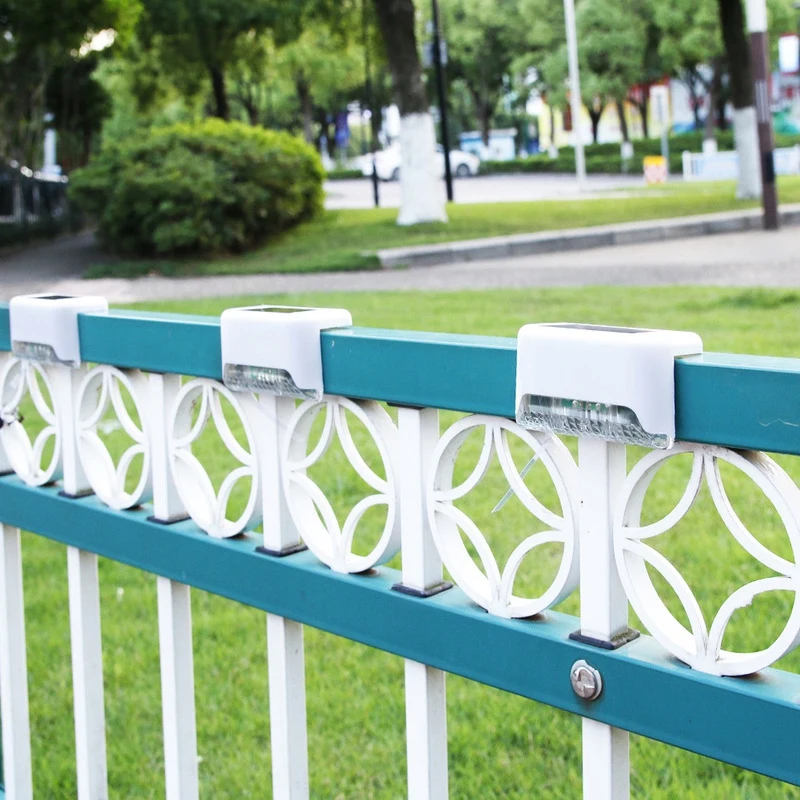 

*BAAY 4Pcs LED Solar Path Stair Lights Outdoor Garden Yard Fence Wall Landscape Lamp Solar Light for Courtyard