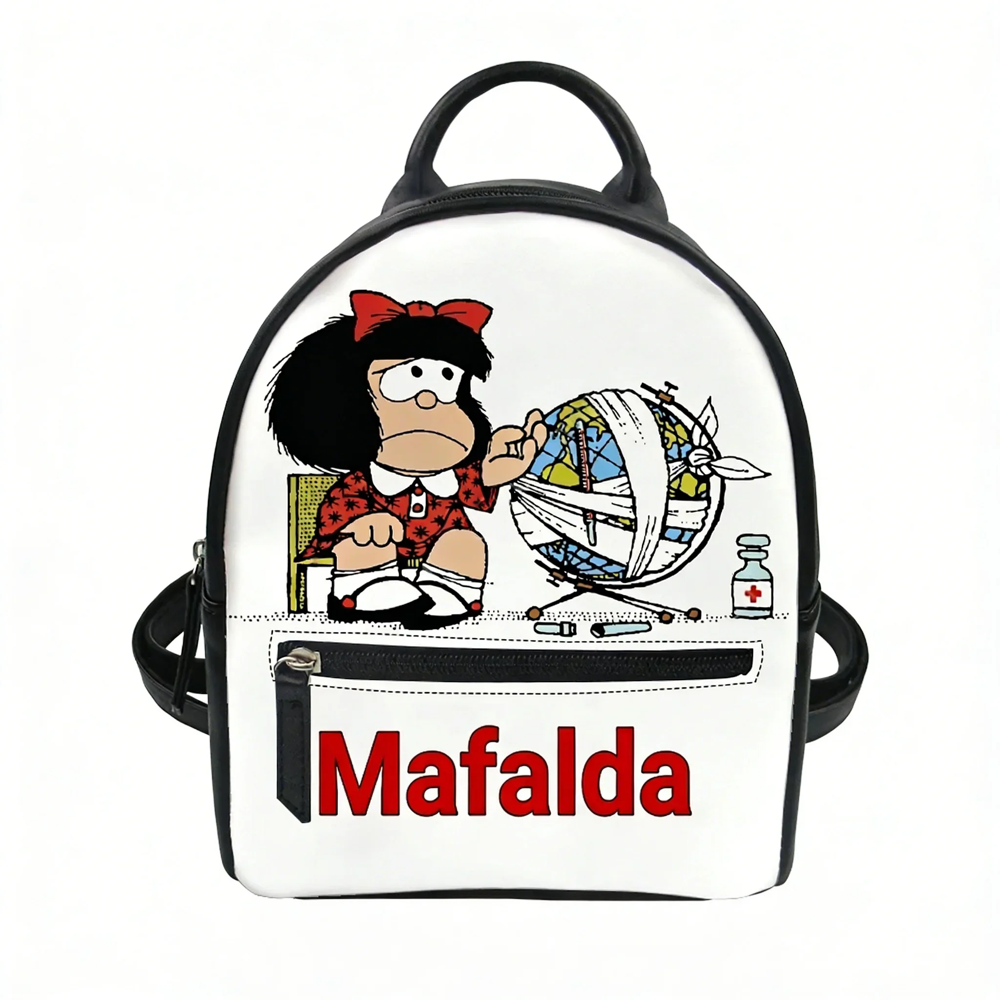 

Mafalda Backpack Purse Womens Child Schoolbag Customized Double Shoulder Bags High Quality Mini Daypack Leather Travel Bag Gift