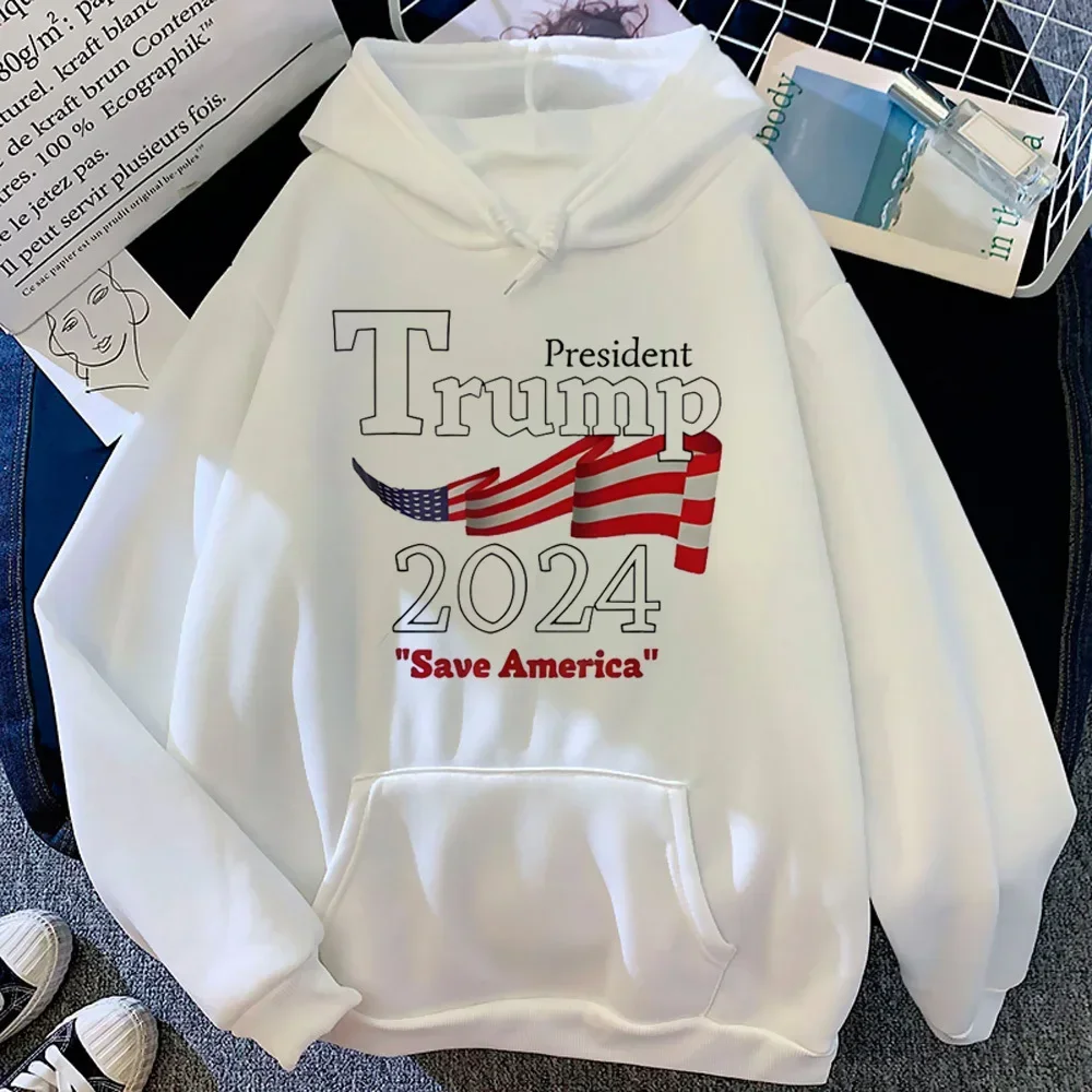 Mode Trump Gedruckt Hoodies Frauen Casual Lange Ärmel Hoodie Streetwear Pullover Mode Herbst Weibliche Harajuku Sweatshirts