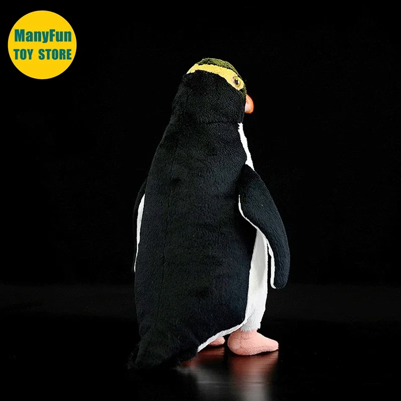 Yellow-eyed Penguin Plush Toy Realistic Penguin Plushie Lifelike Penguin Stuffed Animal Simulation Doll Kawaii Toy Collectors