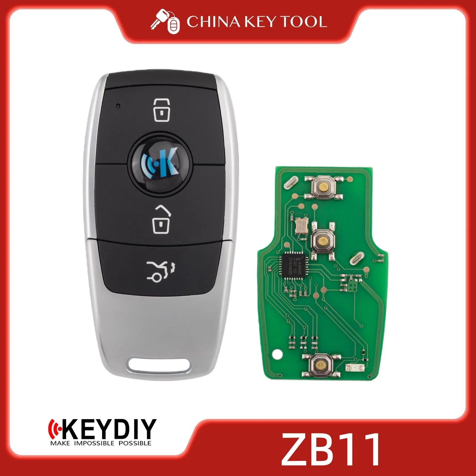 KEYDIY KD ZB11-3 Universal Smart Remote Key 3 Buttons (BZ) Compatible with Mercedes-Benz Type