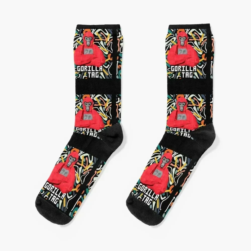 

Gorilla Tag cools red 2 Socks christmas stocking Novelties christmas gift hiphop Girl'S Socks Men's