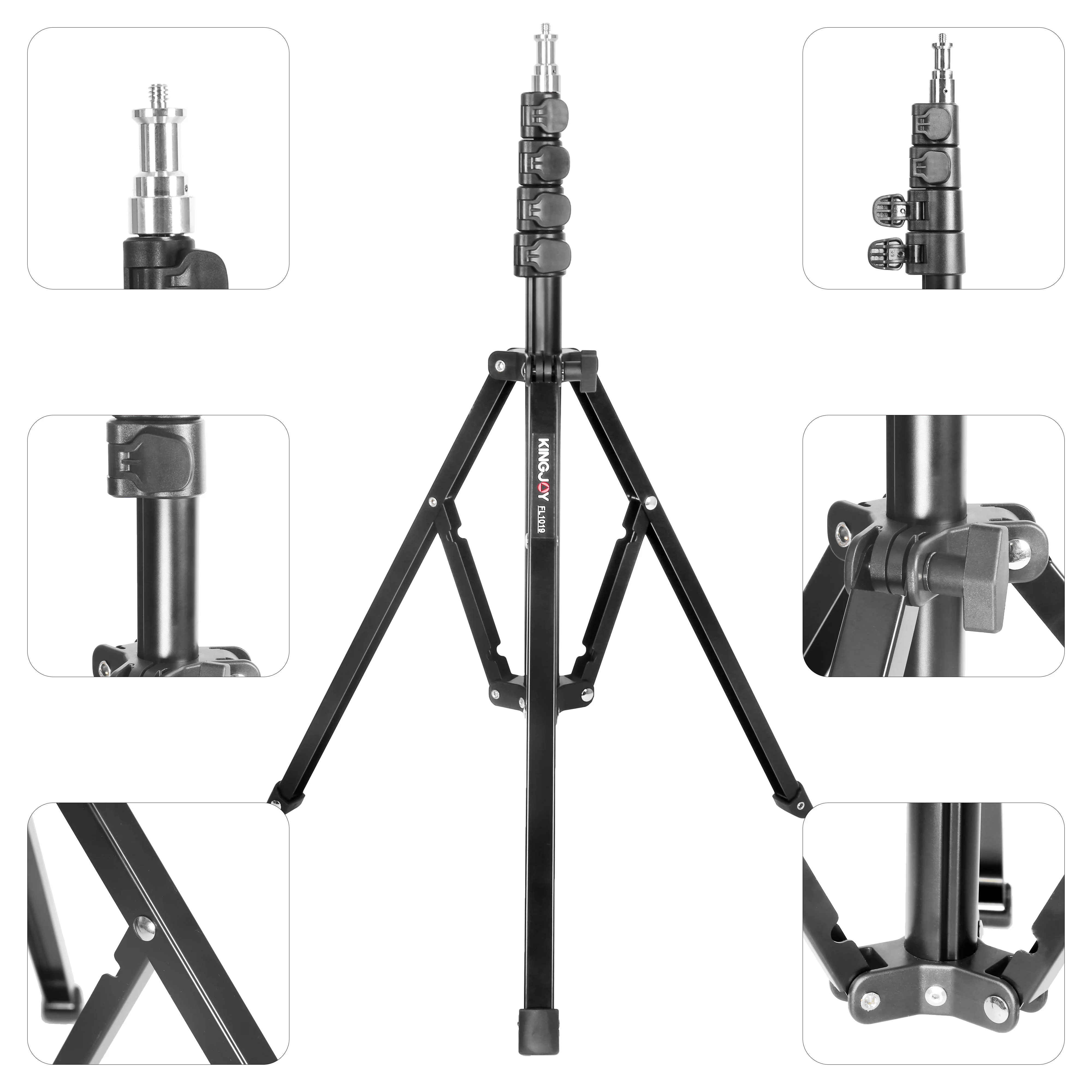 Kingjoy 180cm Lichtst änder Stativ Aluminium Softbox steht für Fotostudio Ring lampen Youtuber Tiktok Live faltbare Halter