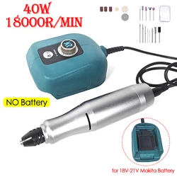 Mini Electric Grinder Stepless Speed Regulation Electric Drill Mini Drill Variable Speed Rotary Tool for 18V-21V Makita Battery