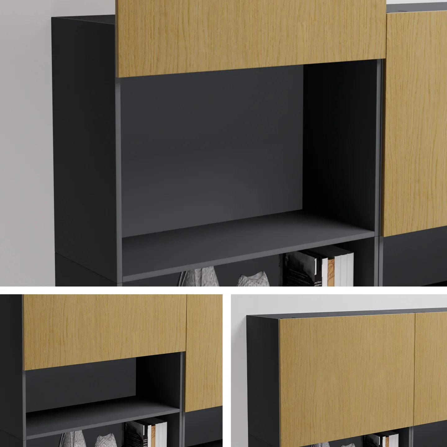 Up and down vertical lift slide rail sliding door hardware cabinet hanging cabinet single door moving hover rise arbitrary stop