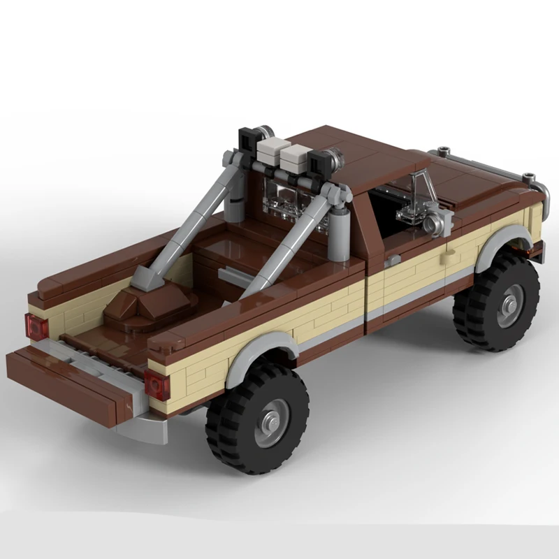 

551PCS MOC The Fall Guy Pickup 8-Wide Premium Stunt Vehicle DIY Model Building Blocks Birthday Toys Gift
