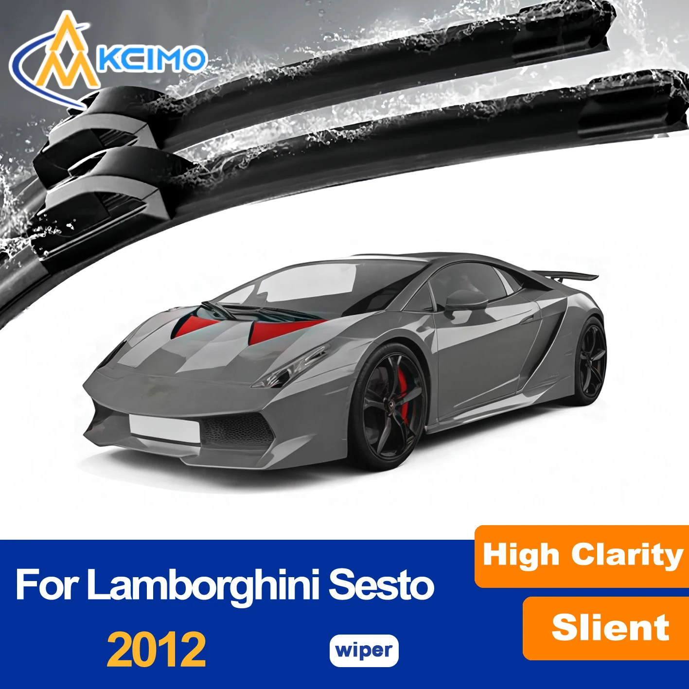 

Front Windshield Wiper Blades For Lamborghini Sesto Elemento 2012 Replacement All-Season Front Set​ Streak-Free Wipers