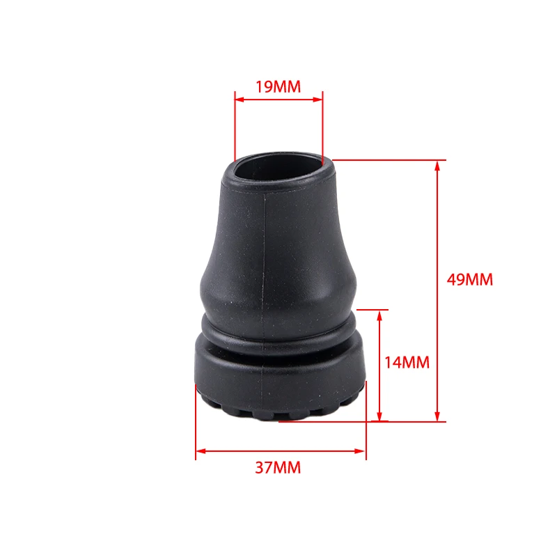 Punte In Gomma Da 19 Mm Per Bastoni Da Passeggio, Accessori Per Stampelle, Punte Antiscivolo Per Stampelle-image