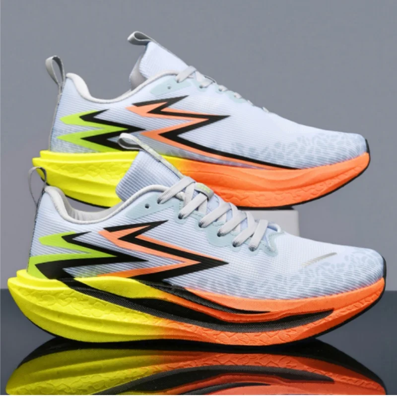 

Running Shoes Men Marathon Carbon Board Speciality Sports Breathable Lightweight Women's Comfortable Athletic Nonskid Sneakers