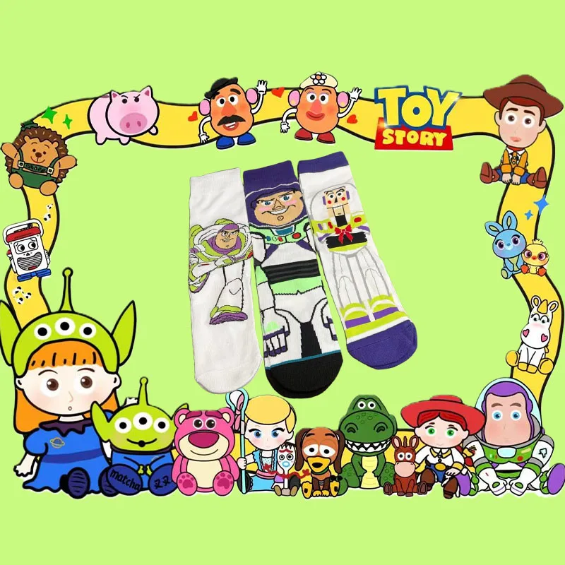 European sizes 36-45, 1/3 Pairs Cartoon Anime Cosplay Trendy Long Socks Unisex