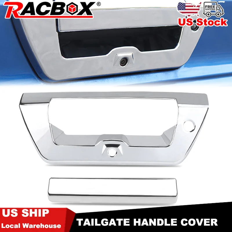 

Chrome Tailgate Handle Panel Cover Decorative Trim For Ford F150 2015-2019 Car Door Handle Bowl Decor Styling Accessories