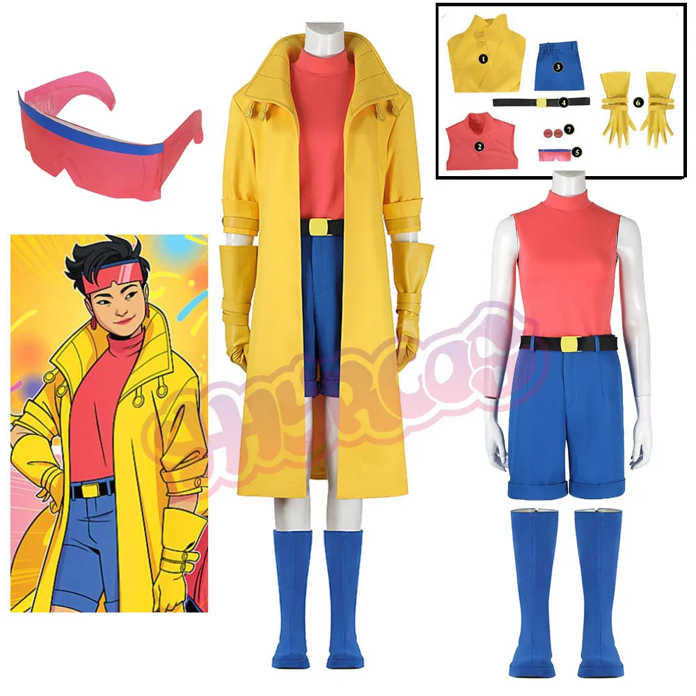 Huanhuan Halloween Carnival Adult Sexy Female Anime X Police 97 Man Jubilation Lee Jubilee Cosplay Costume Yellow Trench Coat