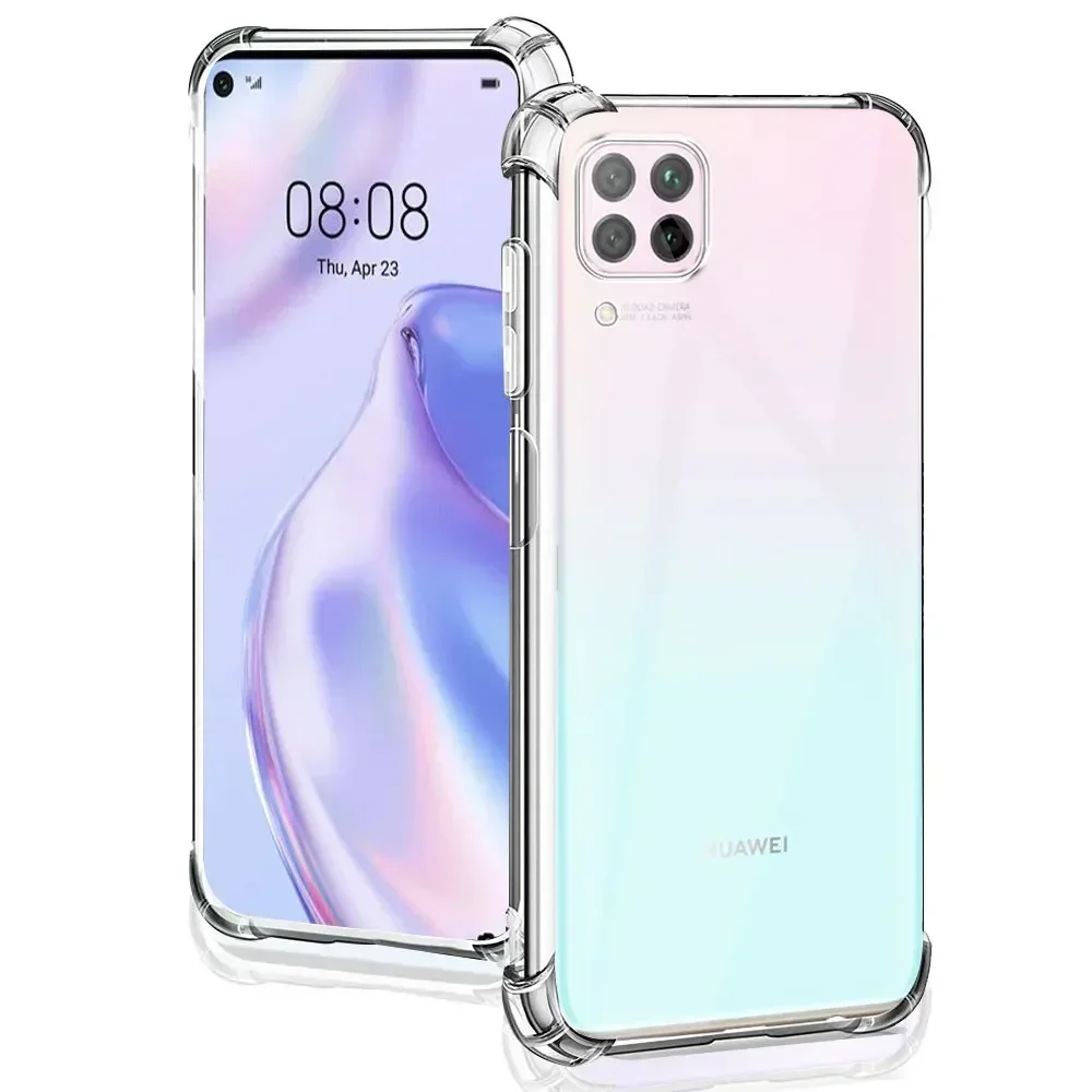 เคสกันกระแทกสำหรับ Huawei P40 Lite เคสใสซิลิโคนนิ่มสำหรับ Huawei กรอบใส P40Lite สำหรับ HuaweiP40lite Funda Coque