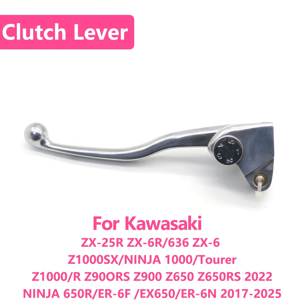 

For Kawasaki ZX-25R ZX-6R 636 Z1000SX NINJA 1000 Tourer Z1000 R Z900 NINJA 650R ER-6F Motorcycle Clutch Lever Handle Handlebar