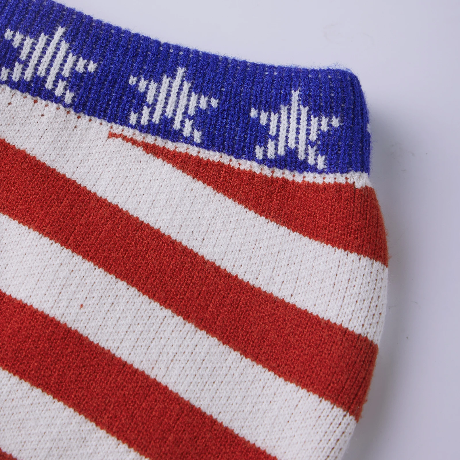 Women’s Knit Micro Shorts Casual Elastic Waist Stars and Stripes Print  Fit Skinny Shorts Streetwear Shorts