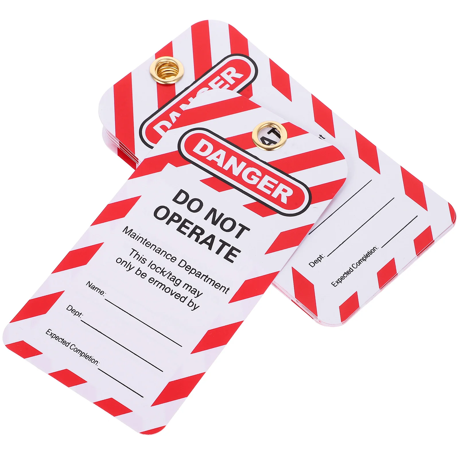 10 Pcs Lock List Factory Warning Lockout Tag Wire Tags Write Do Not Operate Tagout Suite