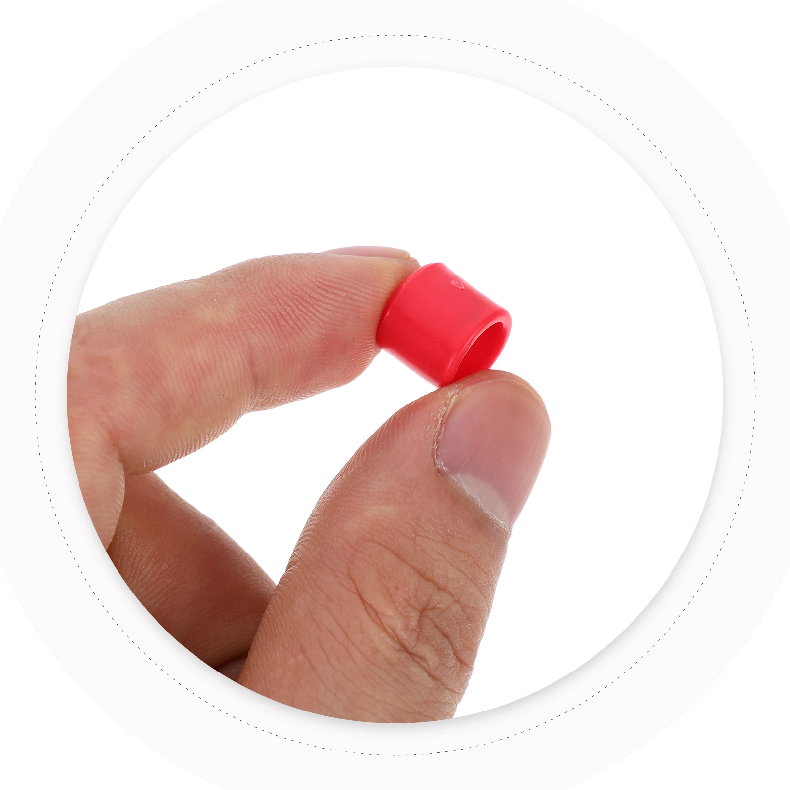 

50pcs 8Mm Pigeon Foot Rings Solid Color No Number Leg Bands For Bird Identification Lightweight Closed Rings Quail Doves Small