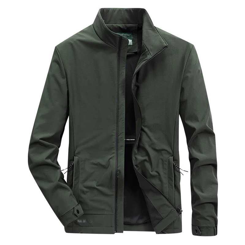 سترة صوفية مرنة للرجال ، جاكيت غير رسمي خارجي ، توب رفيع جيد التهوية ، جاكيت للمشي لمسافات طويلة ، الخريف والشتاء #3