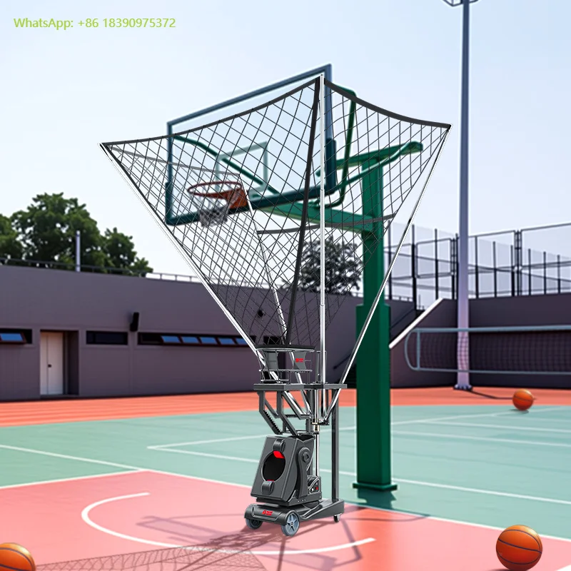 

New Design SIBOASI Basketball Shooting Equipment for Training Intelligent Basketball Machine With APP Control Ball Rebounder
