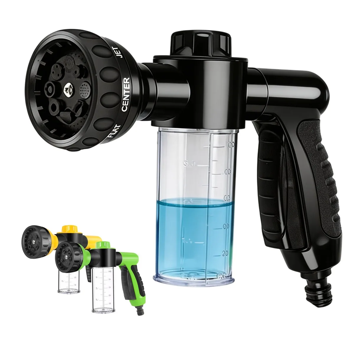 Portable High Pressure Car Cleaning Foam Gun Auto Wash Water Cannon Pet Shower Garden Hose Spray Cleaner With Dispenser Bottle