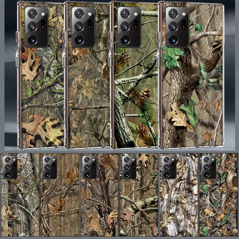 Realtree Real Tree Camo Coque For Samsung A55 A35 A25 A15 Phone A05S Note 20 Ultra 10 Lite 9 8 M52 M51 M32 M31 M30S M21 J8 J6