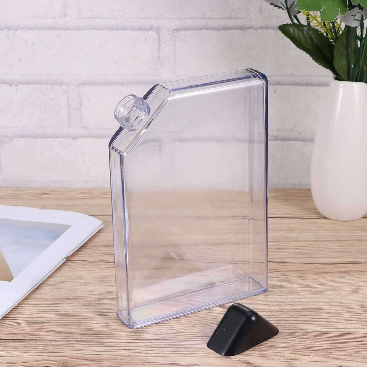 450ML Transparent Creative Flat Water Bottle Portable Travel Kettle