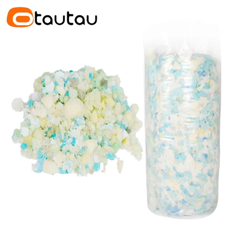 OTAUTAU 1kg Shredded Memory Foam Sponge Filler Bean Bag Pouf Sofa Sac Pillow Couch Ottoman Stuffing Slow Rebound TL003