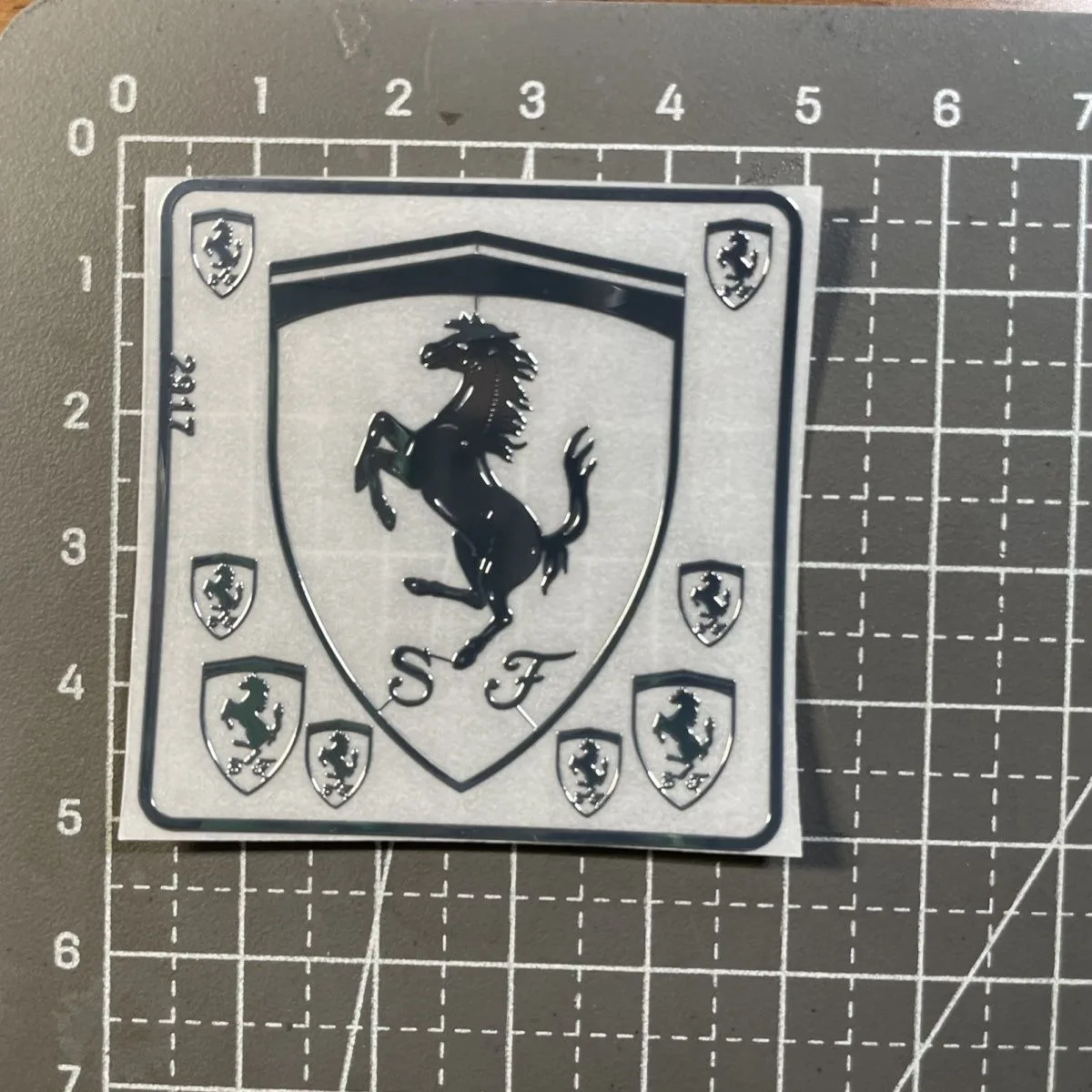 Metal Decal For Ferrari Model Sticker F1 Formula Speed Racing Model DIY Decorate Sticker Motorcycle Car Laptop Bike Case Decals view 5