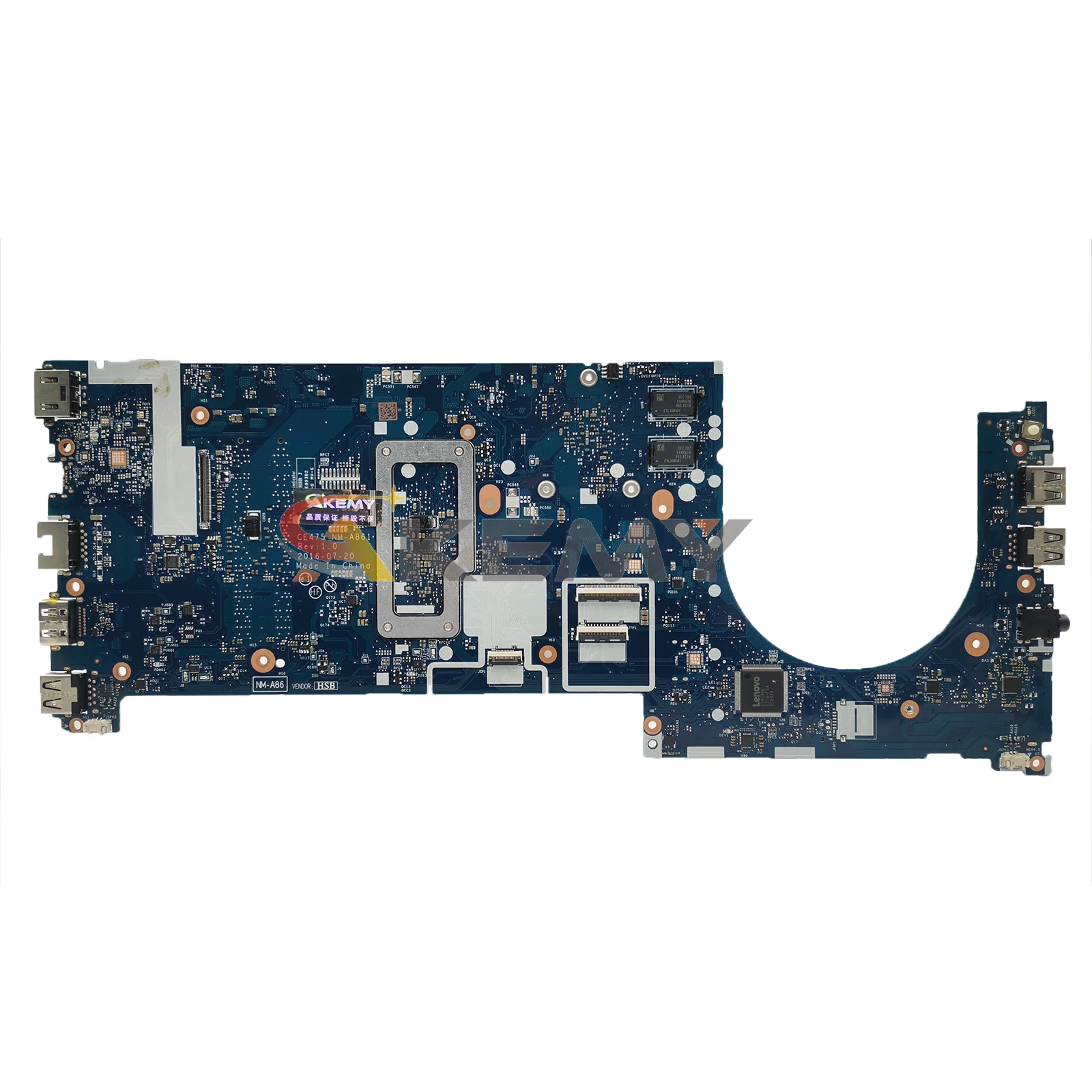 AKEMY NM-A861 Carnet Carte Mère Pour Lenovo ThinkPad E475 Ordinateur Portable avec CPU A6-9500B A10-9600P UMA 100% Testé OK