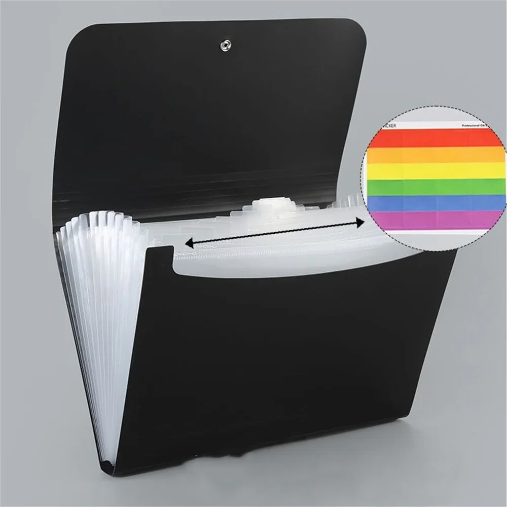 A4 File Paper Folder Large Capacity Waterproof File Organizer Certificates Music Score Test Paper Desktop Storage Document