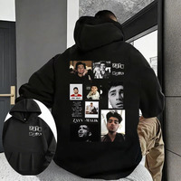 ZAYN Printed Men's Fashion Hoodie Zayn Malik Retro Hip Hop Pullover Unisex Oversized Cotton Shirt Winter Long Sleeve Sweatshirt