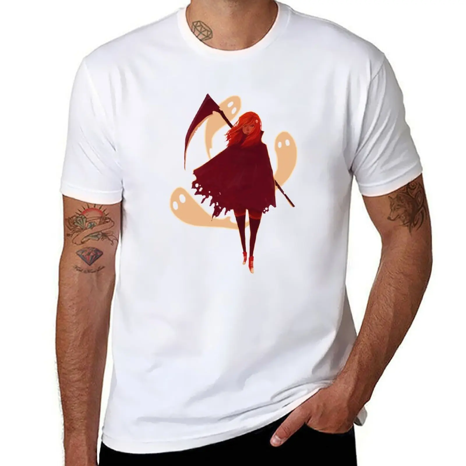 

Reaper Girl in the Desert T-Shirt t shirts for man cotton funny cotton t shirt man T-Shirt