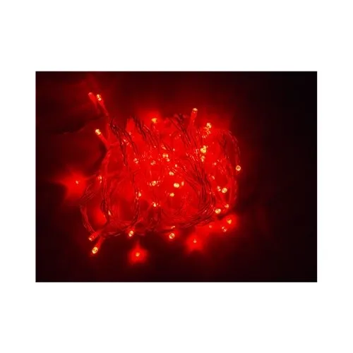 Red Led Christmas Ornament Agglutinative 10Mt With 100 Leds