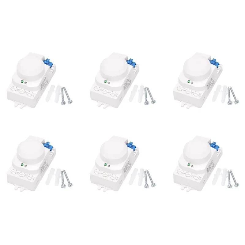 

6X 5.8Ghz System LED Microwave 360 Degree Motion Sensor Light Switch Body Motion