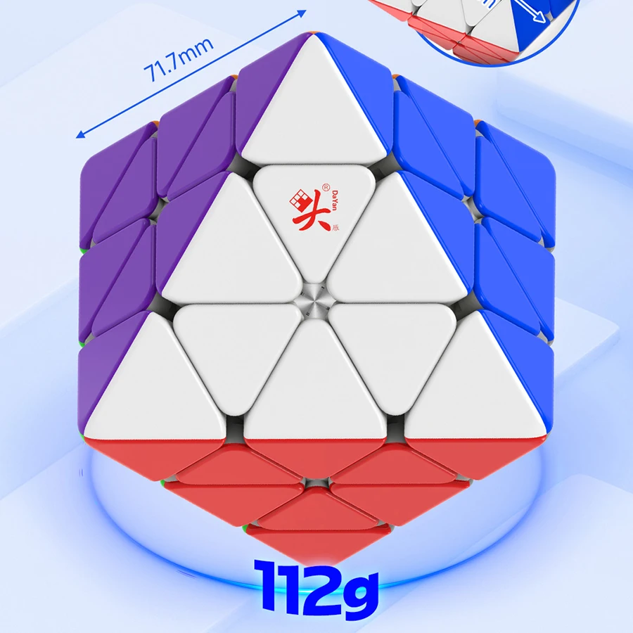 DaYan Face Turning Octahedron Magnetic Cube 8 Axis CoreMag FTO M 8 Surfaces Diamond Shape Magic Cubo 3x3 3 * 3 Puzzle bez naklejek