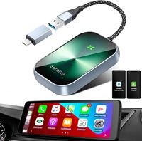 2 In 1 Wireless Carplay Adapter Android Auto Dongle 5.8GHZ Fast Connection Apple Carplay Plug&Play Mini Box Type-C/USB Carplay