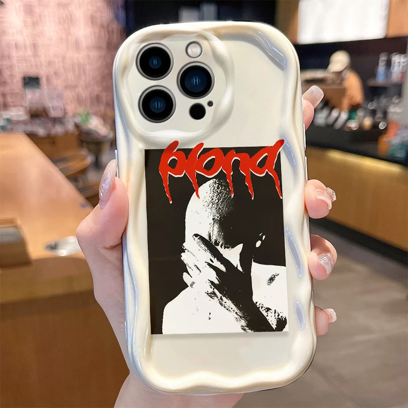 Frank Ocean Wave Case for iPhone 16 15 14 Pro Max 13 12 Mini 11 XS X XR 8 7 Plus SE 2022 2020 Silicone Shockproof Cover Funda