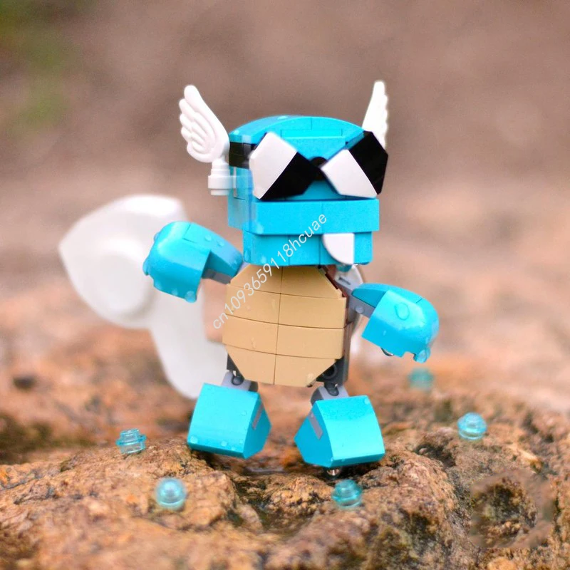 

114 шт. MOC Wartortle nan Строительный блок Рождественский подарок Открытые игрушки для творчества Креативный набор для обучения и сборки
