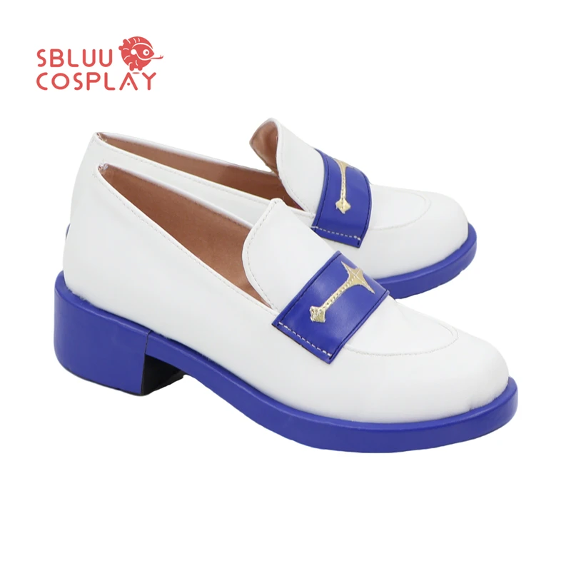 SBluuCosplay Game أحذية بيضاء كوسبلاي أحذية مصنوعة حسب الطلب