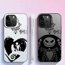 Custodia The Nightmare Before Christmas per Apple iPhone 11 13 15 Pro Max 14 Plus 12 16 Custodia in silicone per telefono Funda antiurto