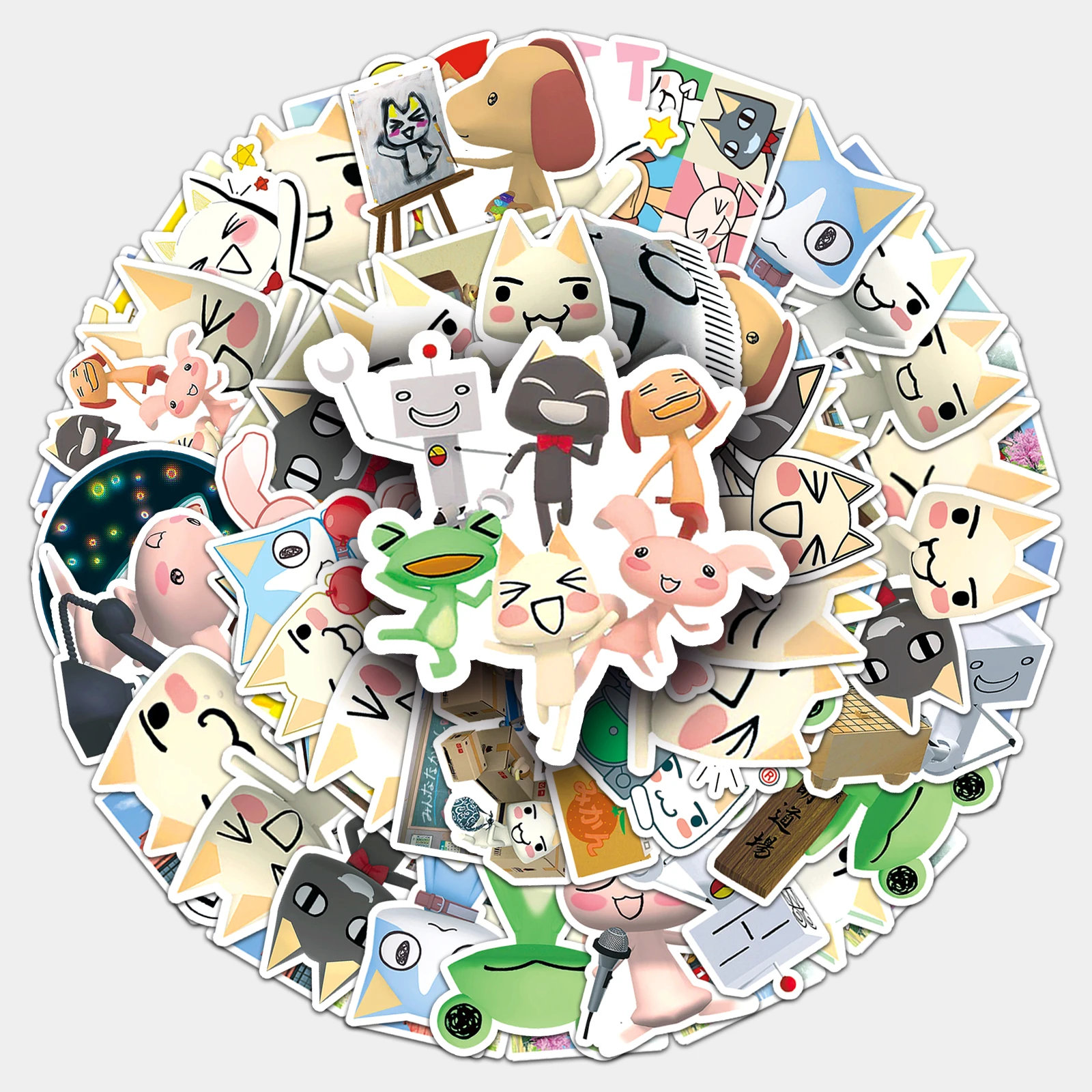 50pc Cat Graffiti Series Cartoon Cute Graffiti Stickers Suitcase Laptop Guitar Skateboard Personalized Decoration Stickers