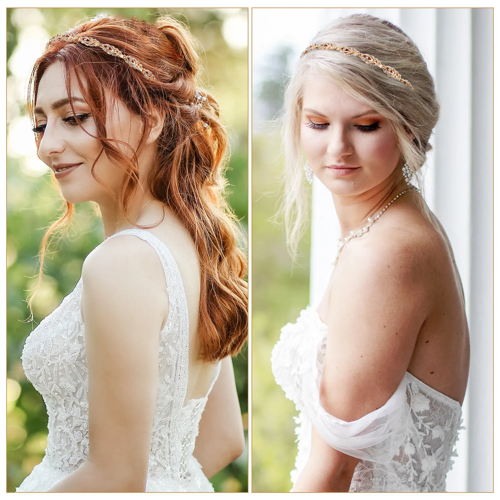 Rhinestone Headband for Women Bridal Hair Hoop Glitter Wedding Headpiece Shining Eye Catching Comfortable Lightweight Alloy